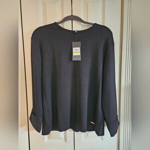 NWT Jones New York Tunic Size M Black